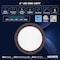 Luxrite 6 Inch LED Disk Light 5CCT 2700K-5000K 12.5W 1000LM Dimmable Damp Rated Energy Star Bronze LR23872-1PK - alternate 4
